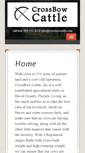 Mobile Screenshot of crossbowcattle.com
